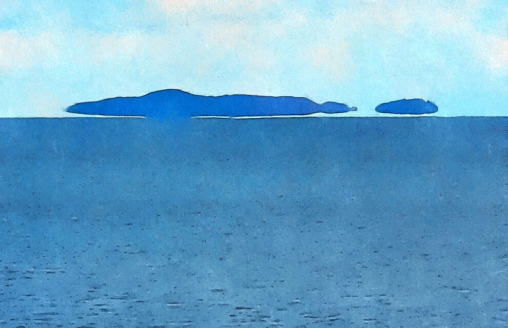Fata Morgana on the Saint Lawrence River