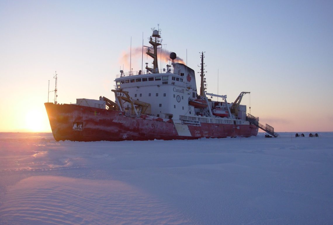 13 Icebreaker silhouette at sunset 2400x1626